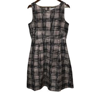 LK Bennett Silk Fit and Flare Sleeveless Dress, size 10